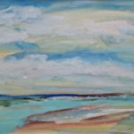 Acryl schilderij, Maya Wildevuur, Mexico, 2008